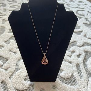 Lia Sophia gold drop necklace